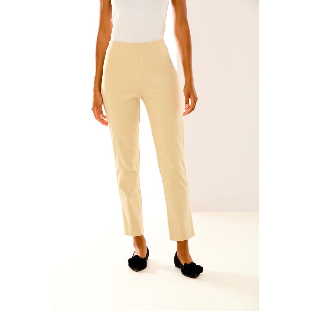 Sara Campbell The Flannel Sheri Pant Khaki pull on workwear career size M